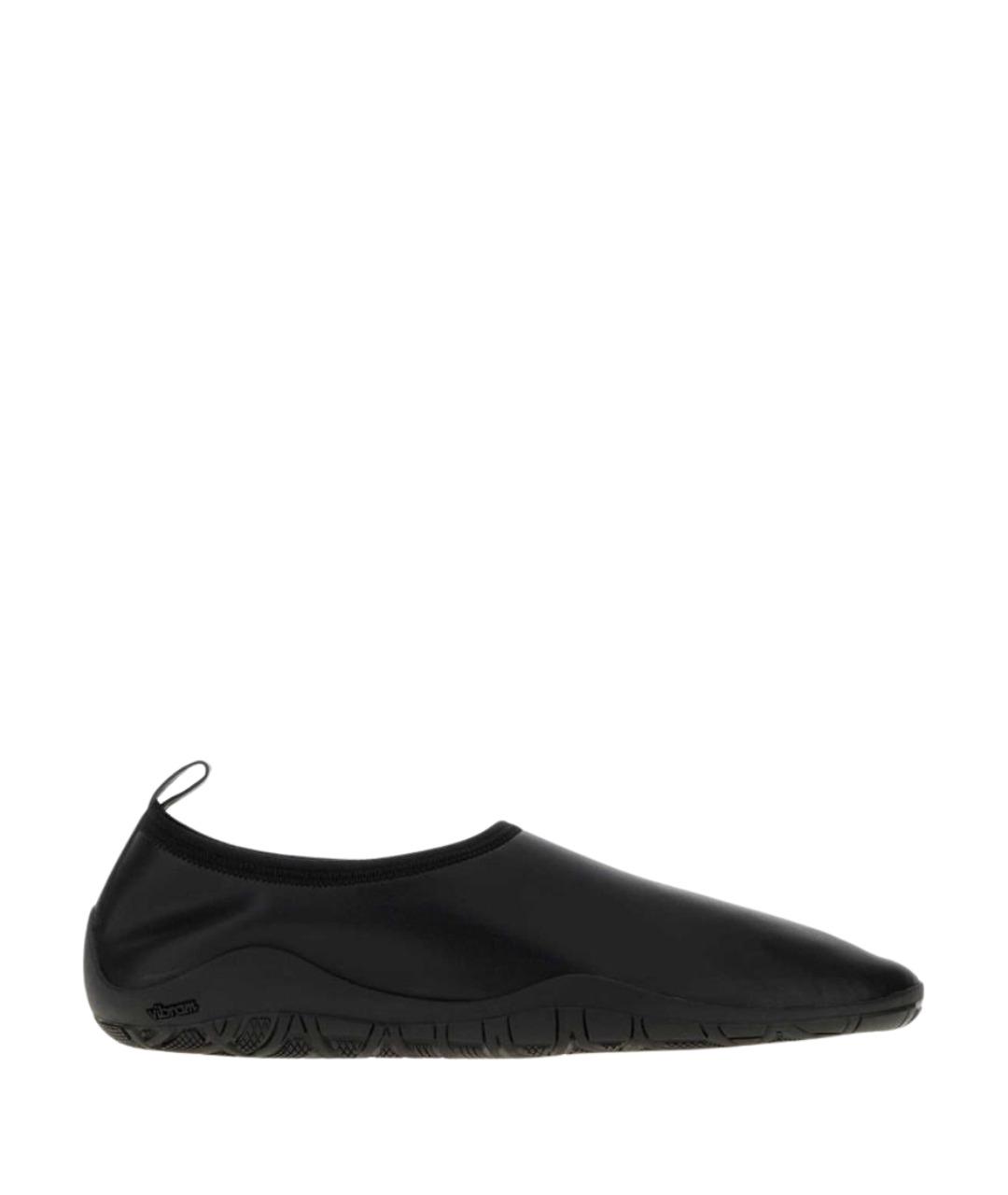 JIL SANDER Черные кожаные лоферы, фото 1