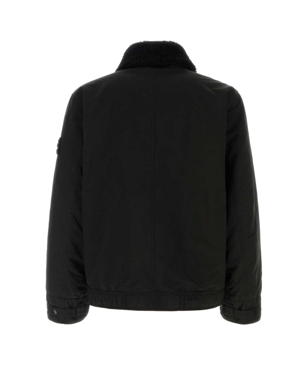 STONE ISLAND Черная полиэстеровая куртка, фото 2