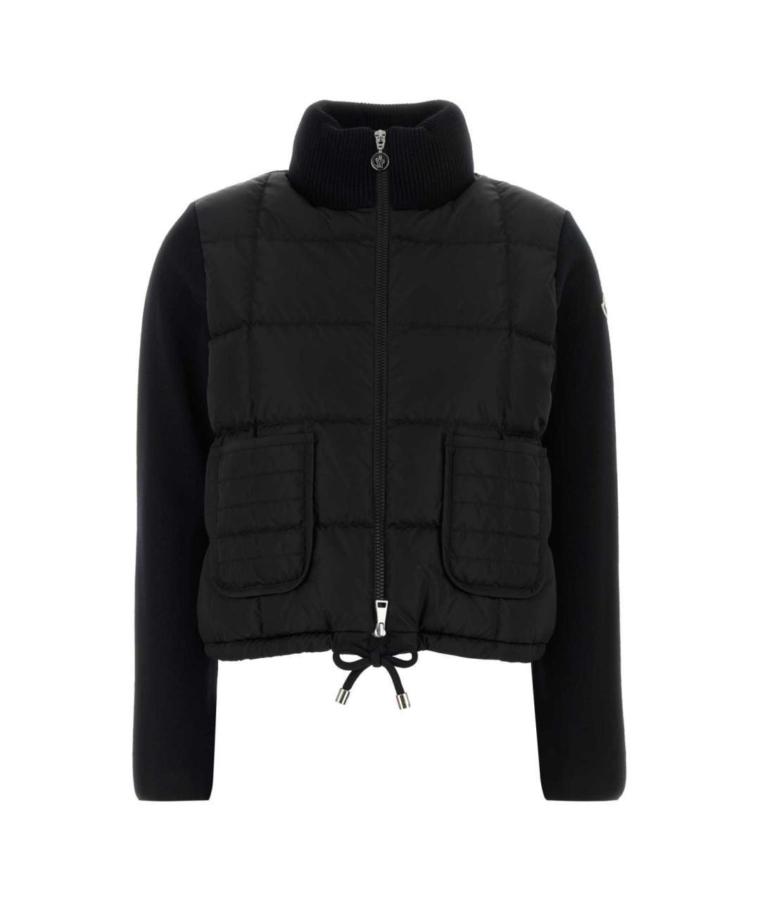 MONCLER Черный шерстяной кардиган, фото 1