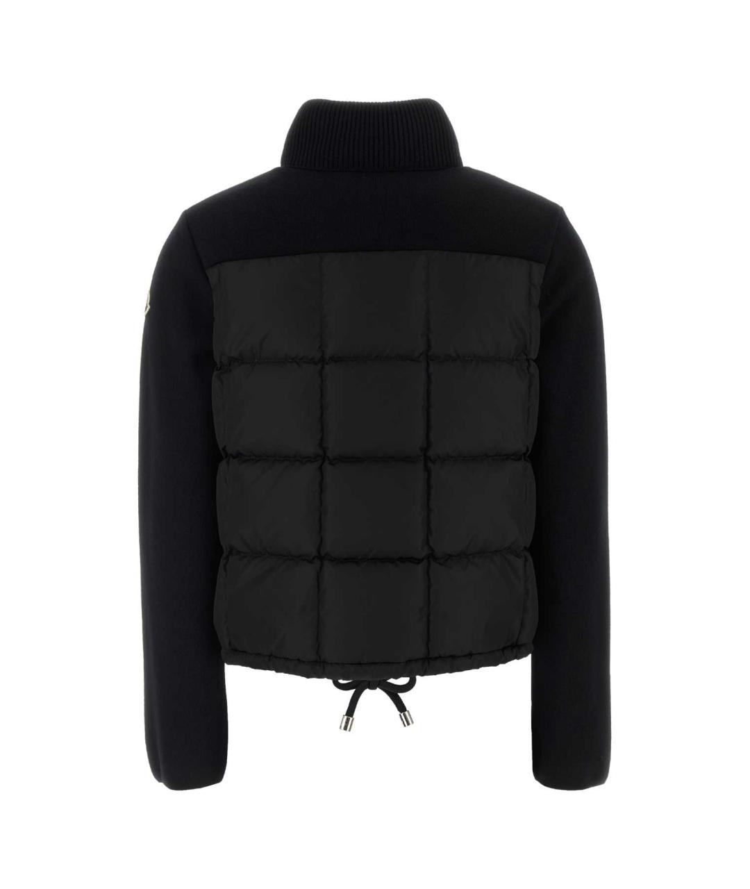 MONCLER Черный шерстяной кардиган, фото 2