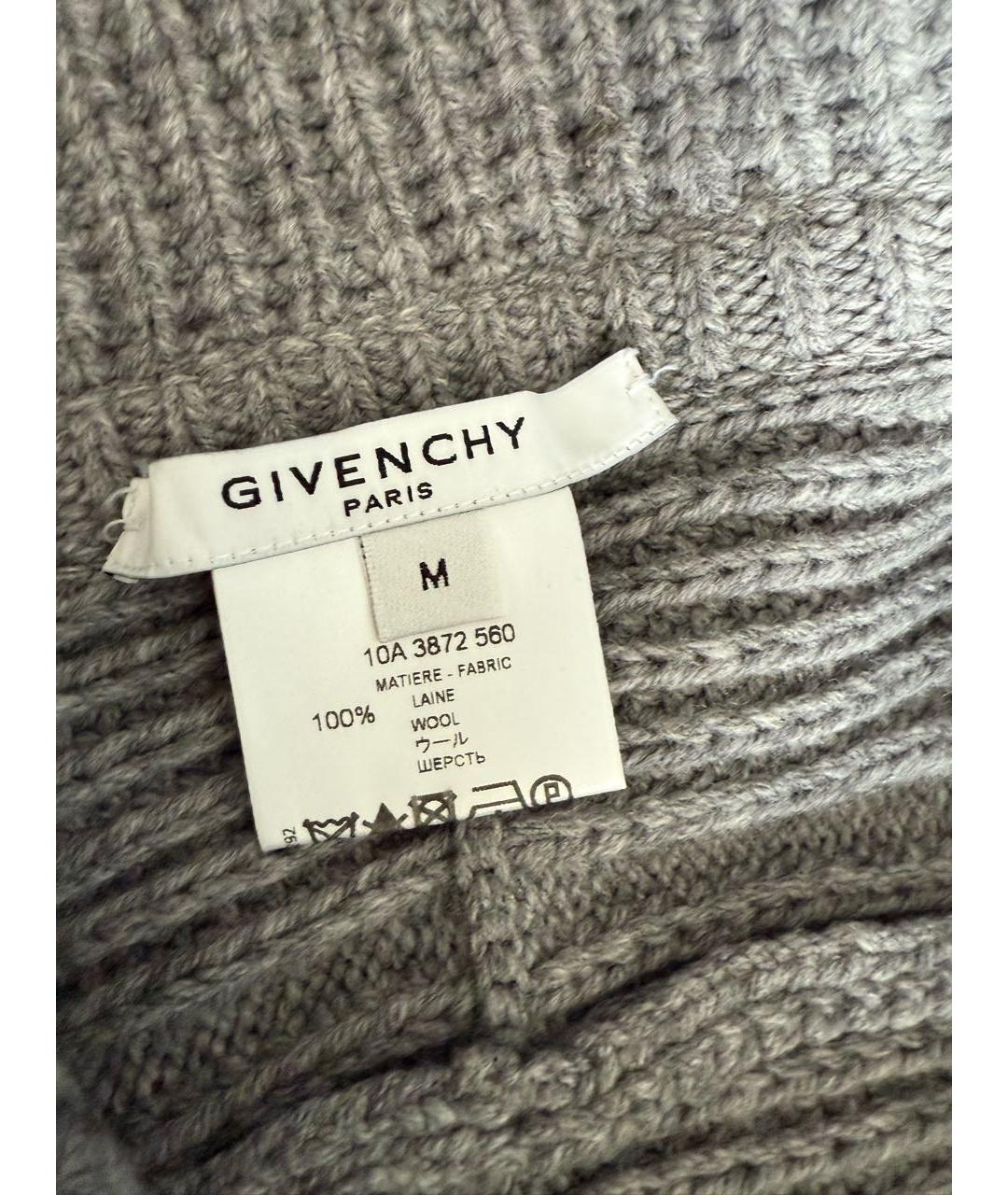 GIVENCHY Серый шерстяной кардиган, фото 3