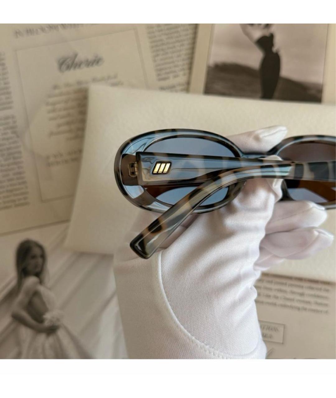 LE SPECS Серые пластиковые солнцезащитные очки, фото 4