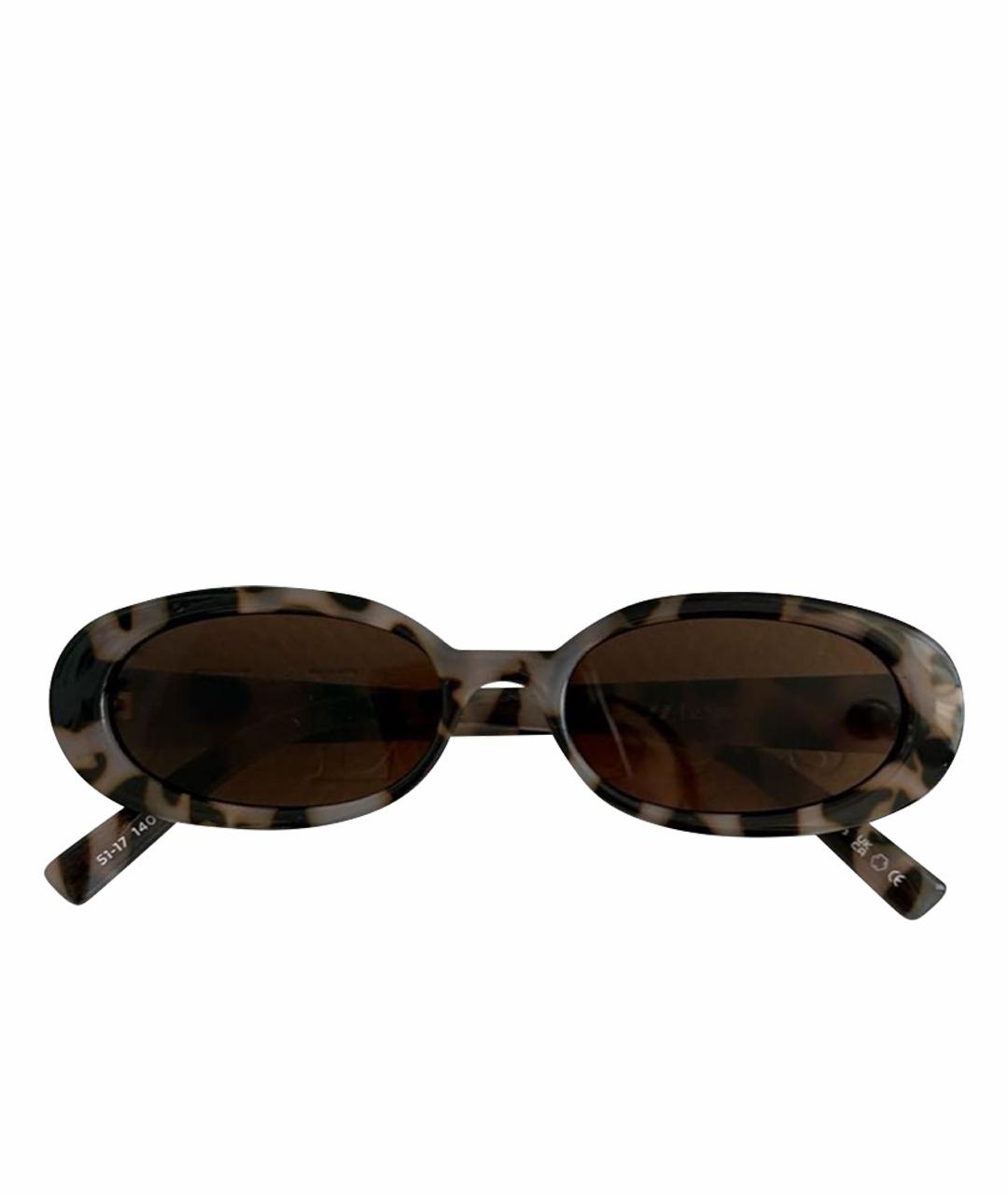 LE SPECS Серые пластиковые солнцезащитные очки, фото 1