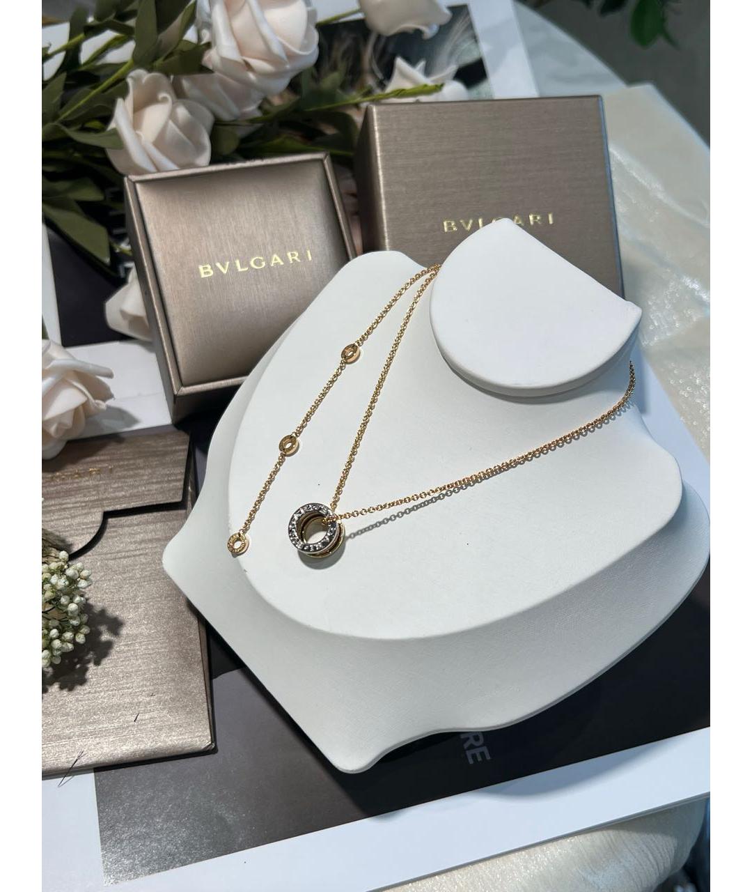 BVLGARI Золотое колье из розового золота, фото 5
