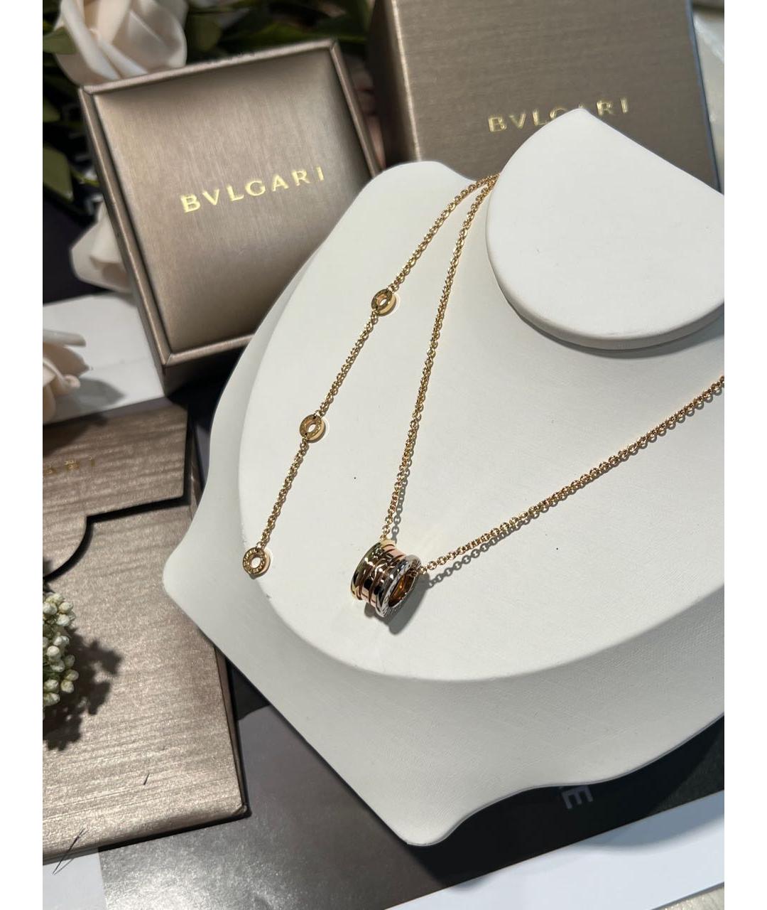 BVLGARI Золотое колье из розового золота, фото 7