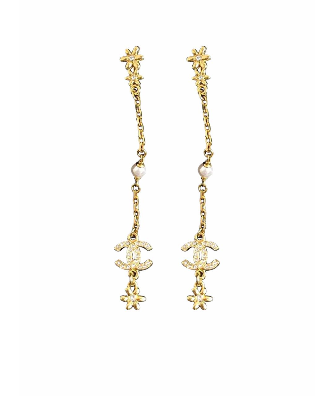 CHANEL Золотые серьги, фото 1