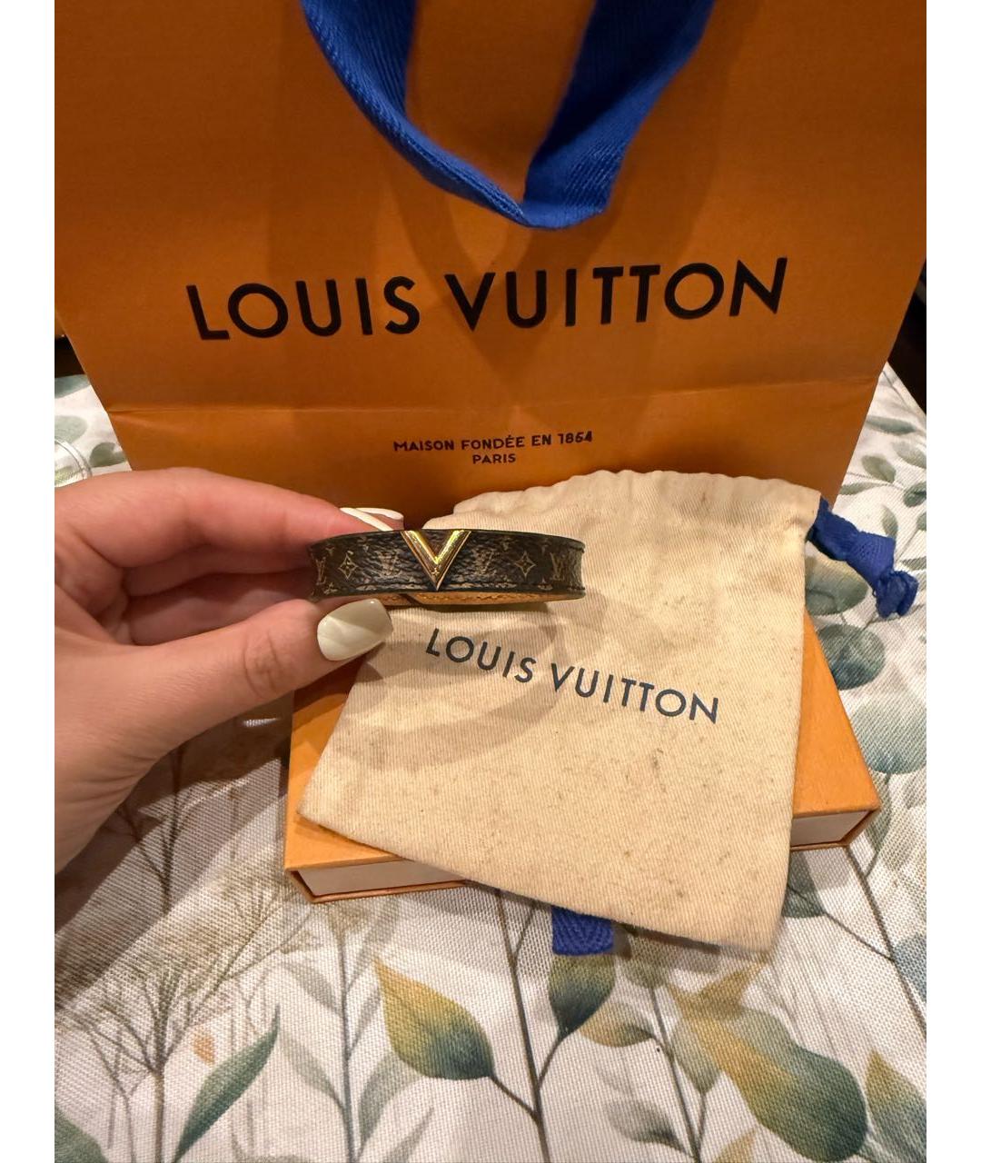 LOUIS VUITTON Коричневый браслет, фото 8