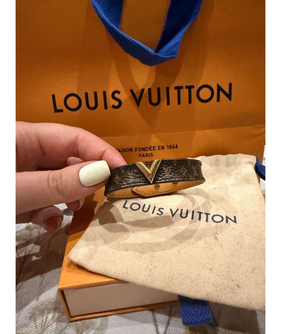 LOUIS VUITTON Коричневый браслет, фото 9