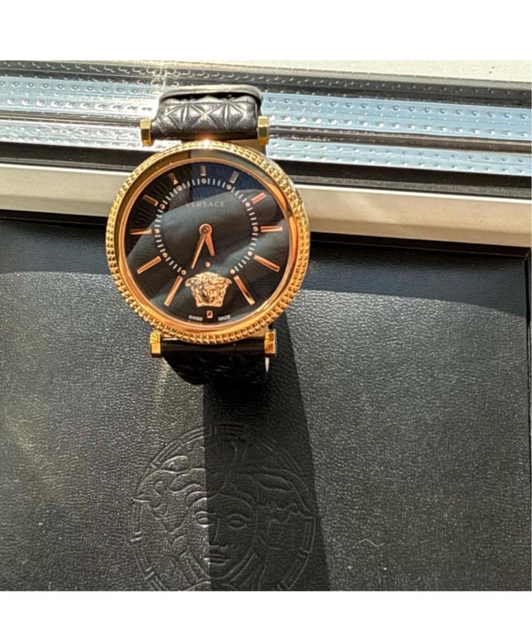 VERSACE Черные часы, фото 3
