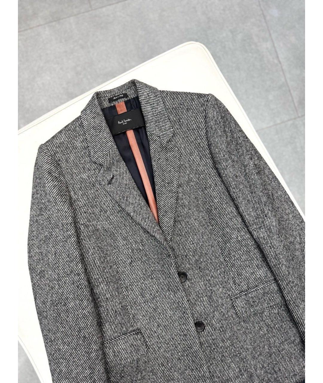 PAUL SMITH Серое кашемировое пальто, фото 8