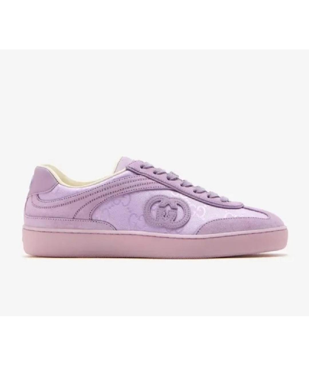 GUCCI Фиолетовые замшевые кеды, фото 10