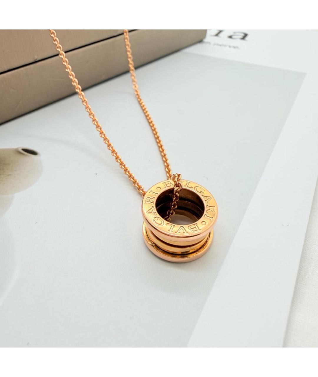 BVLGARI Золотое колье из розового золота, фото 5