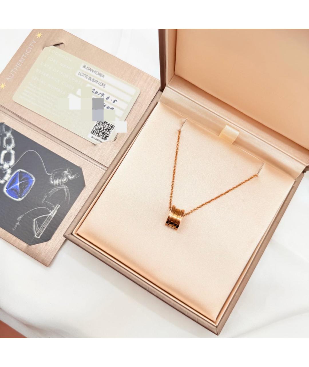 BVLGARI Золотое колье из розового золота, фото 2