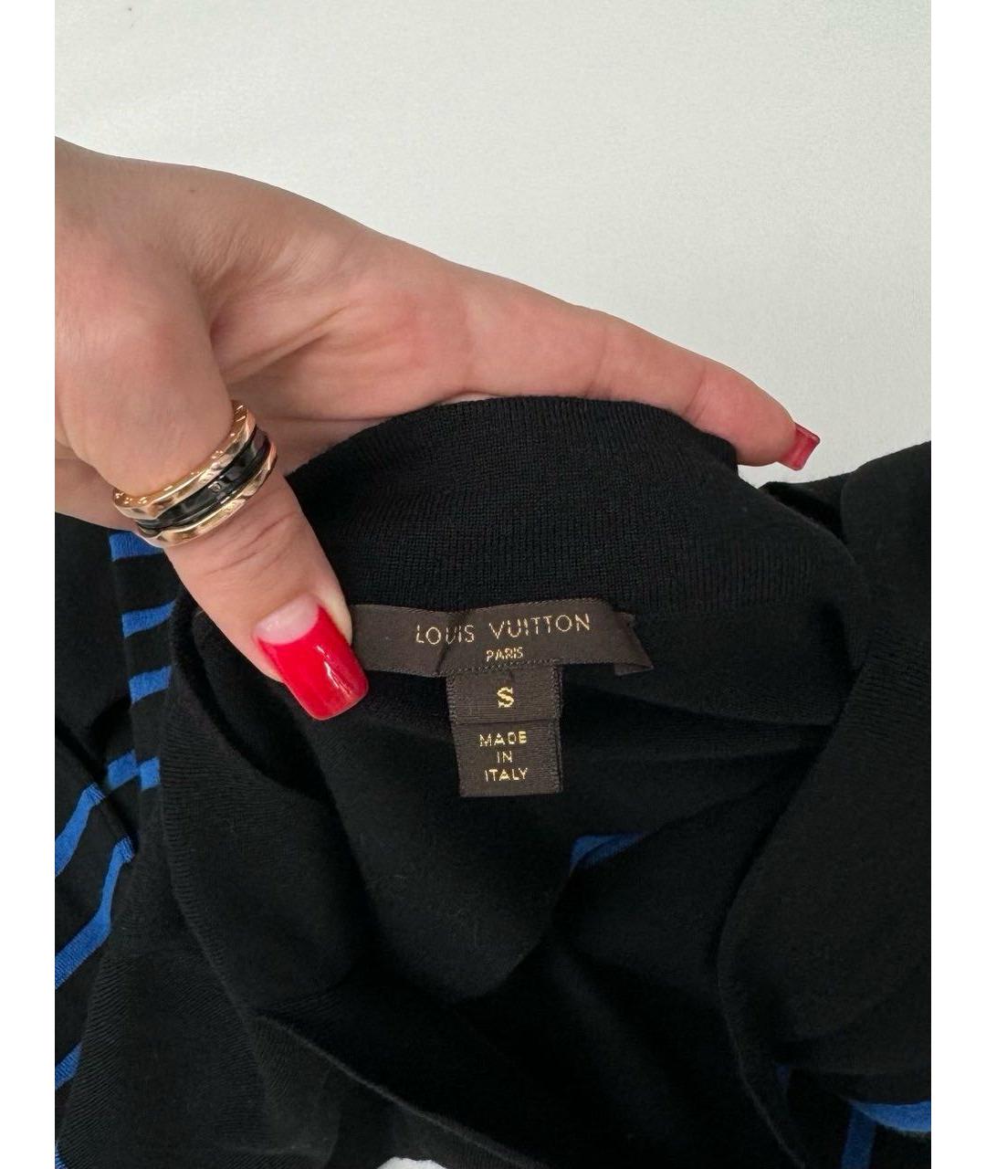LOUIS VUITTON Синее шерстяное повседневное платье, фото 3