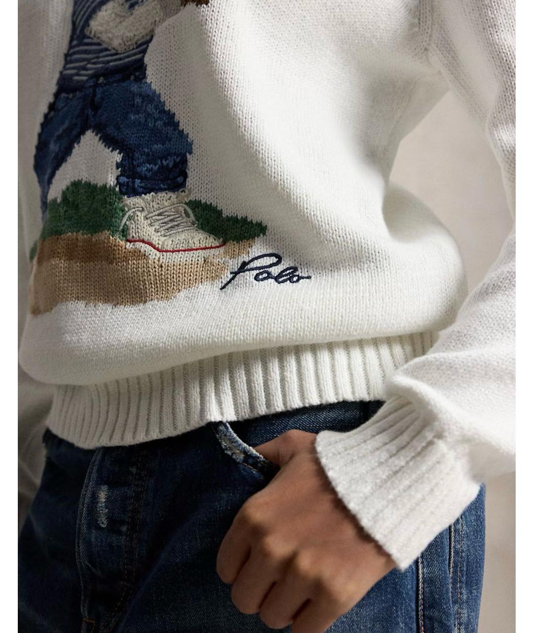 POLO RALPH LAUREN Белый джемпер / свитер, фото 7