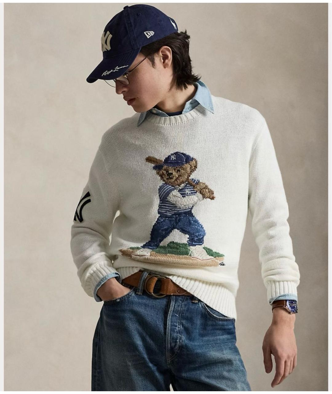 POLO RALPH LAUREN Белый джемпер / свитер, фото 2