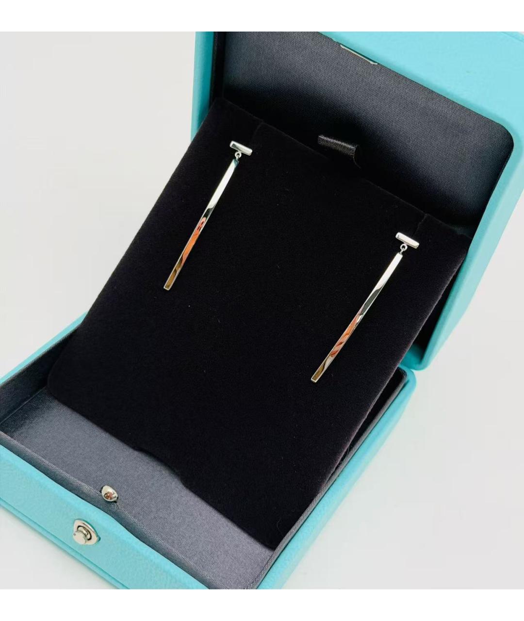 TIFFANY&CO Серебряные серьги из белого золота, фото 3