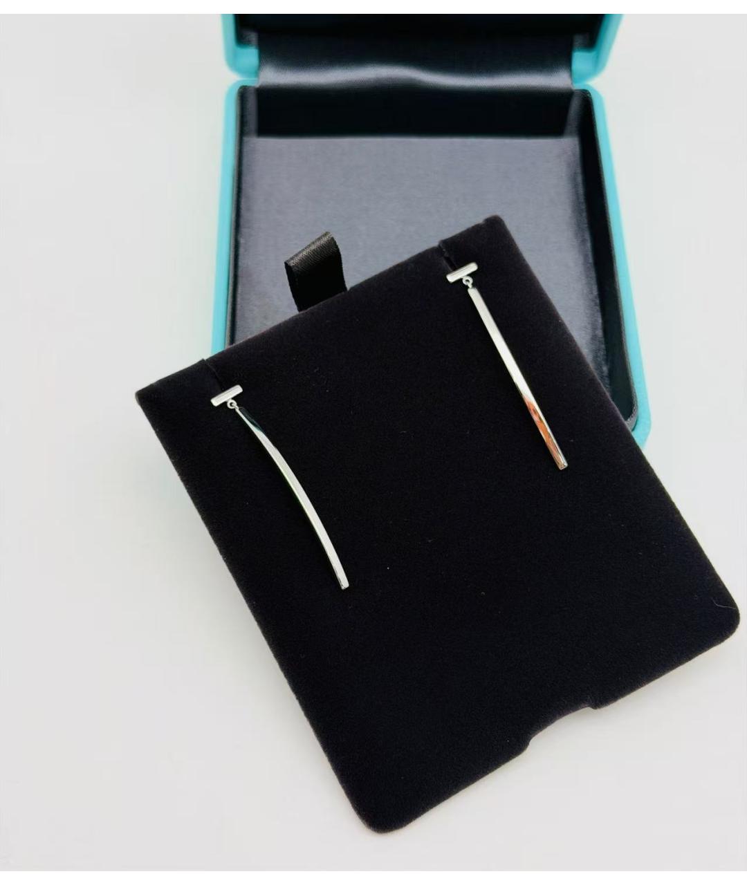 TIFFANY&CO Серебряные серьги из белого золота, фото 4
