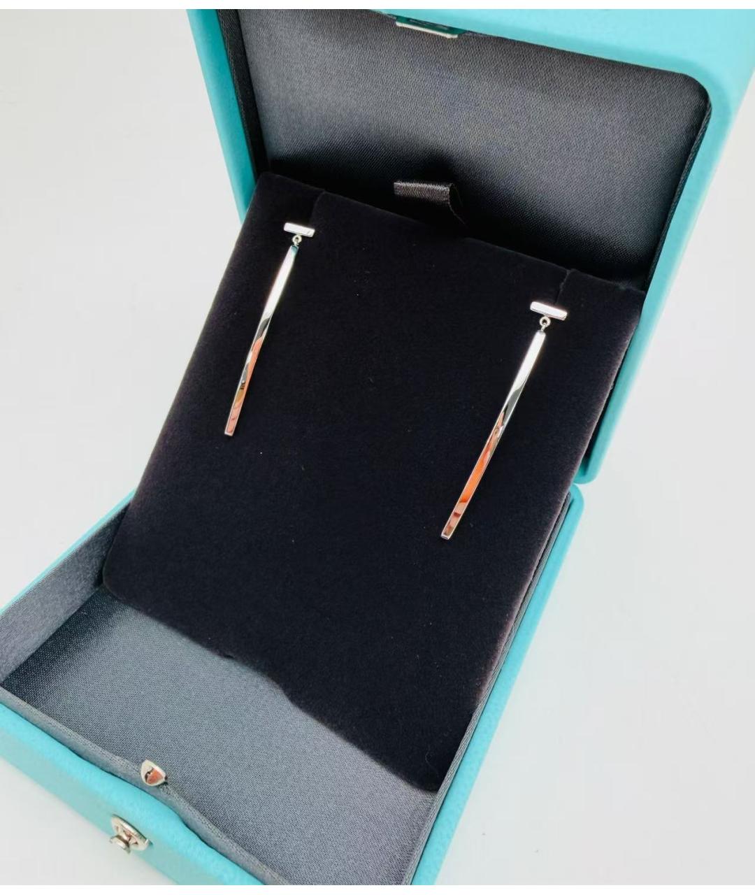 TIFFANY&CO Серебряные серьги из белого золота, фото 2