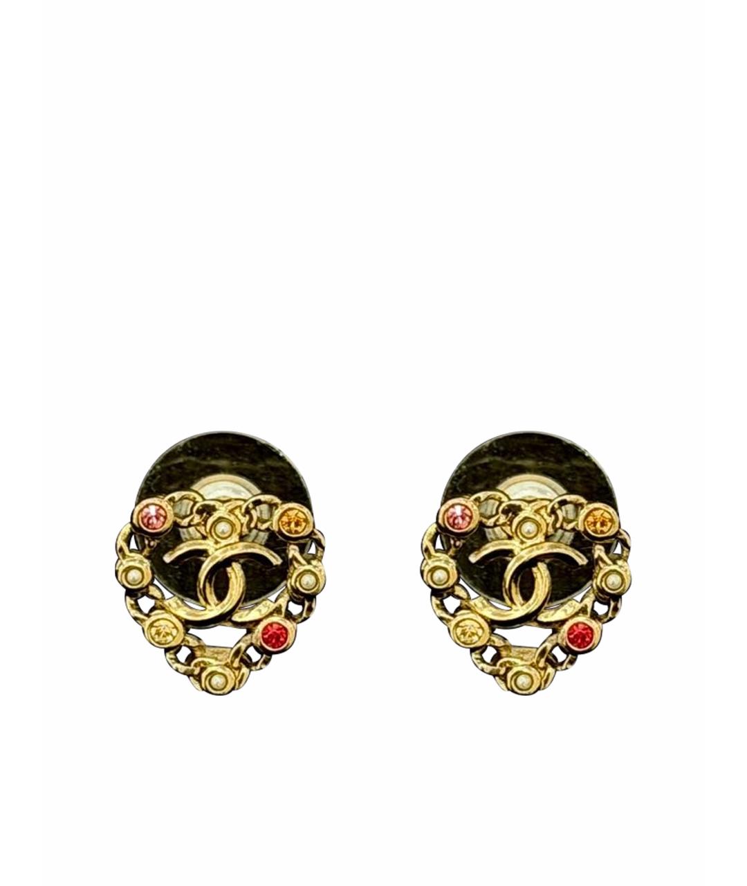 CHANEL Золотые серьги, фото 1