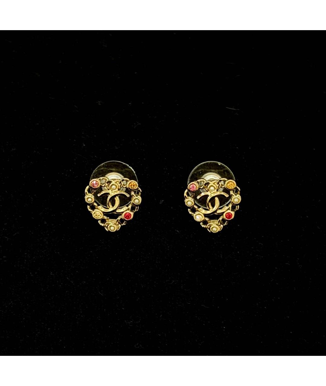 CHANEL Золотые серьги, фото 4