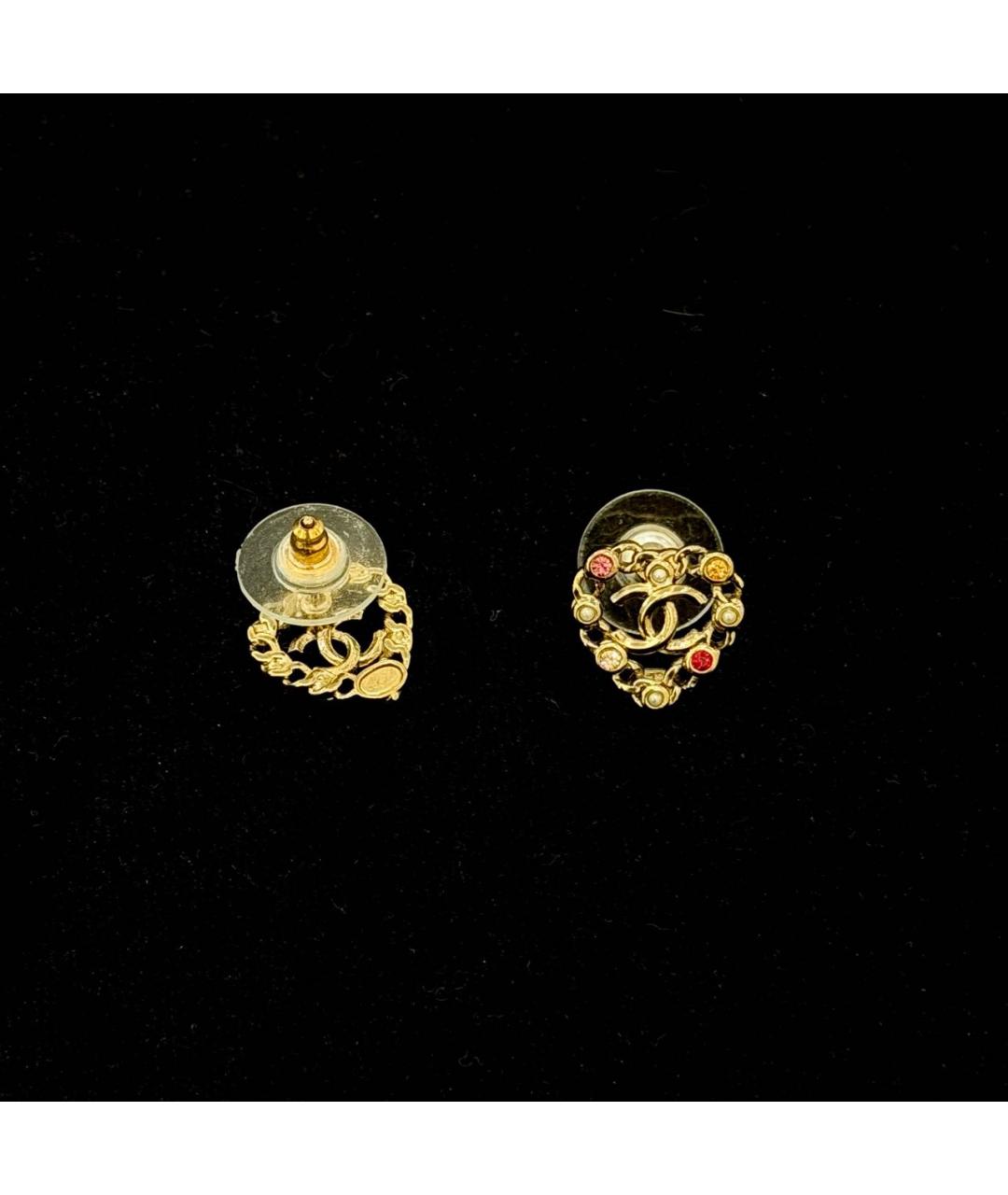 CHANEL Золотые серьги, фото 3
