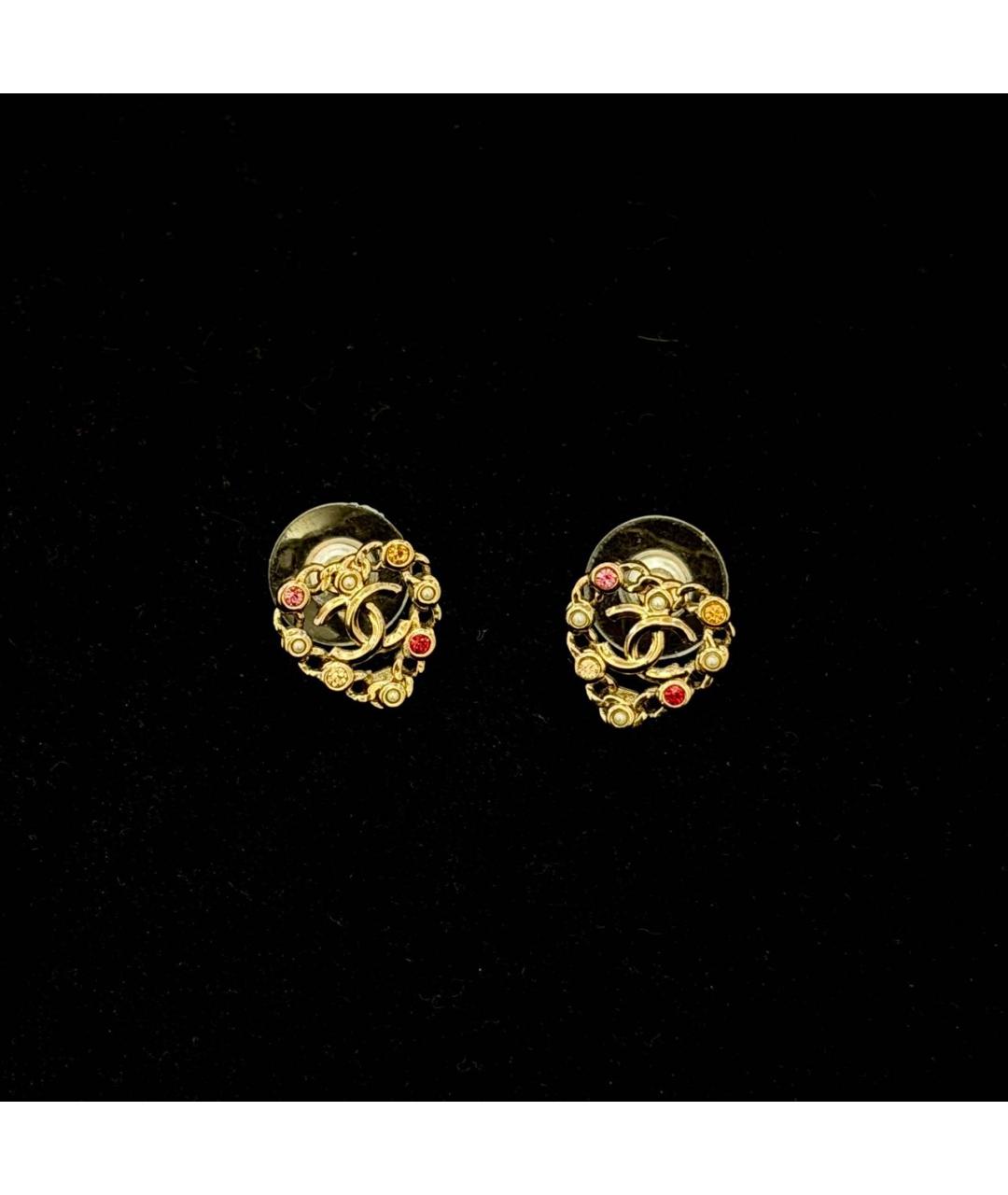 CHANEL Золотые серьги, фото 2