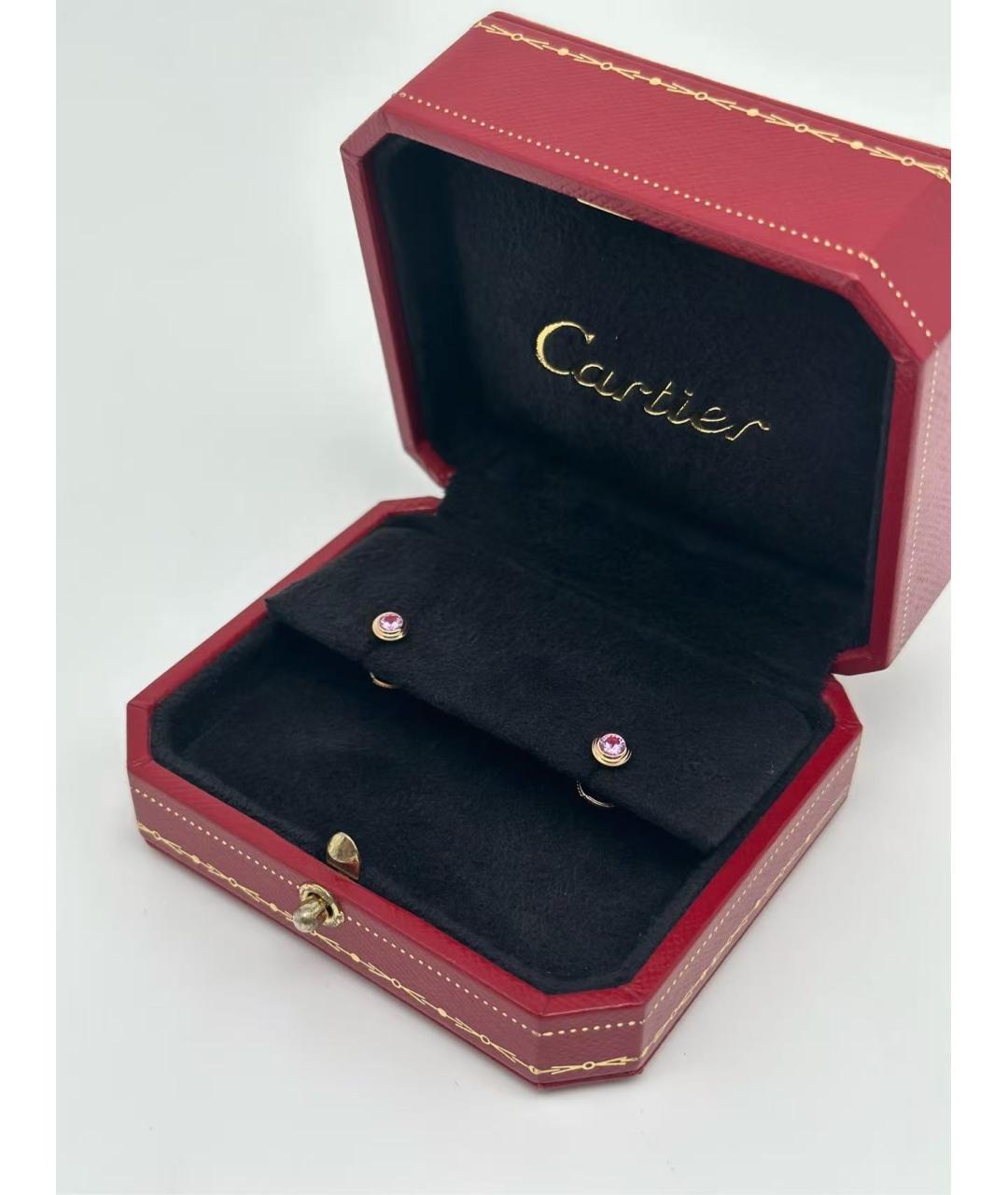 CARTIER Золотые серьги из розового золота, фото 3