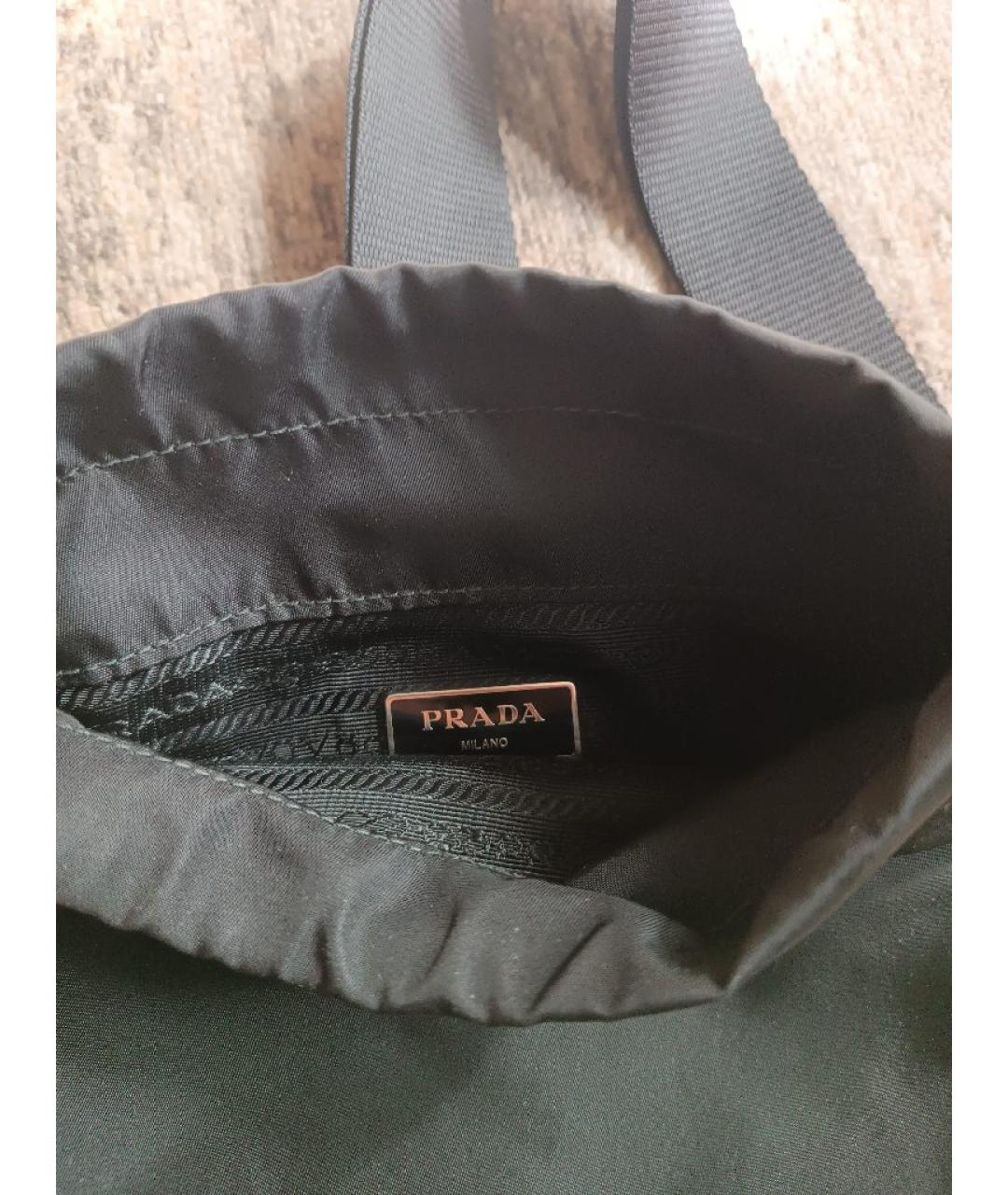 PRADA Антрацитовая сумка на плечо, фото 4