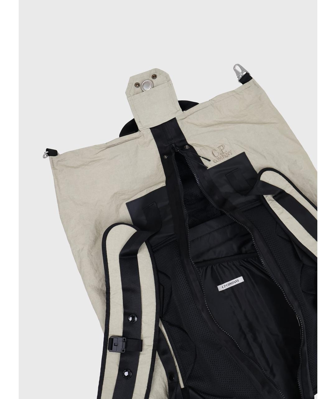 CP COMPANY Бежевый синтетический рюкзак, фото 3