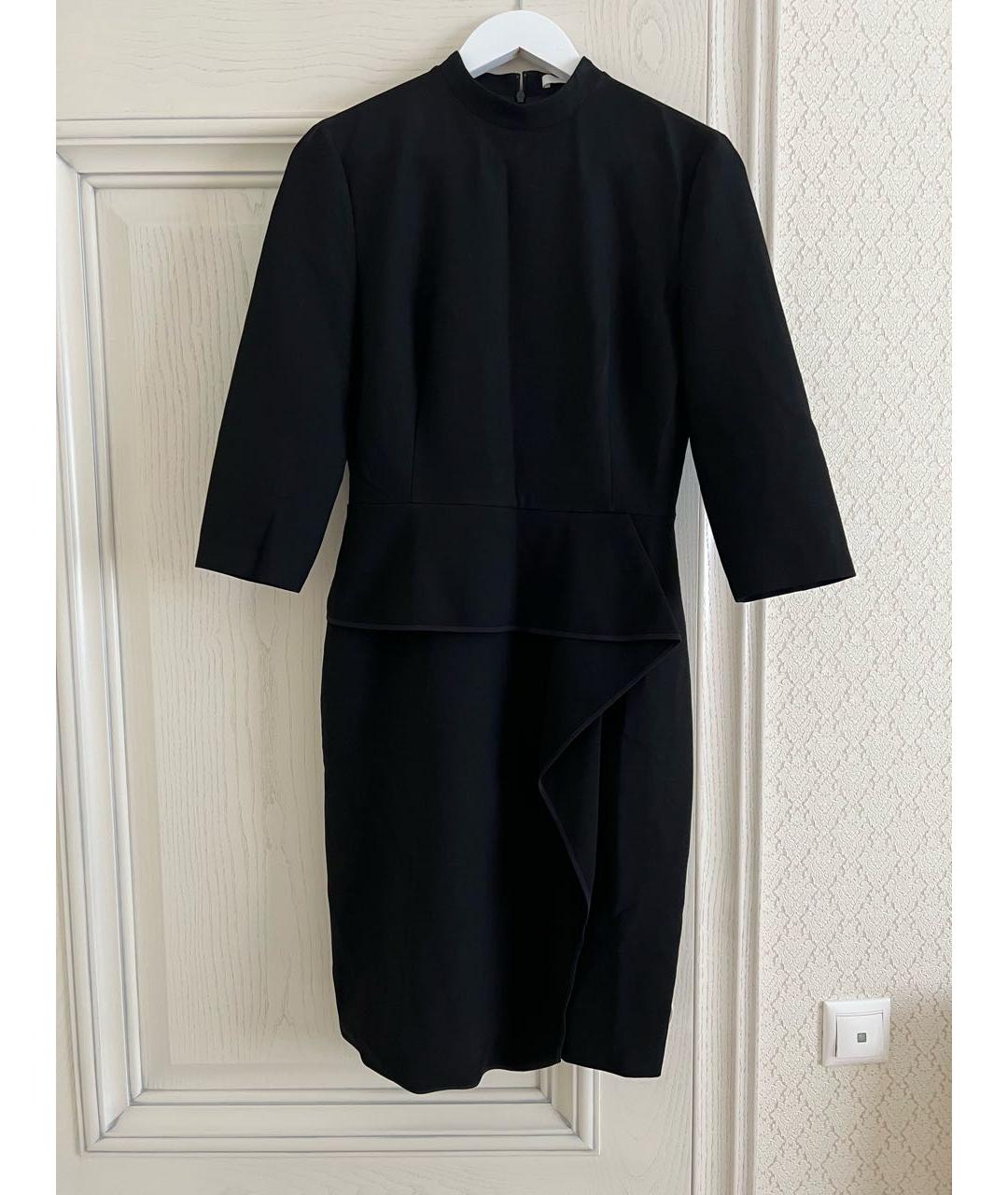 HUGO BOSS Черное полиэстеровое повседневное платье, фото 7