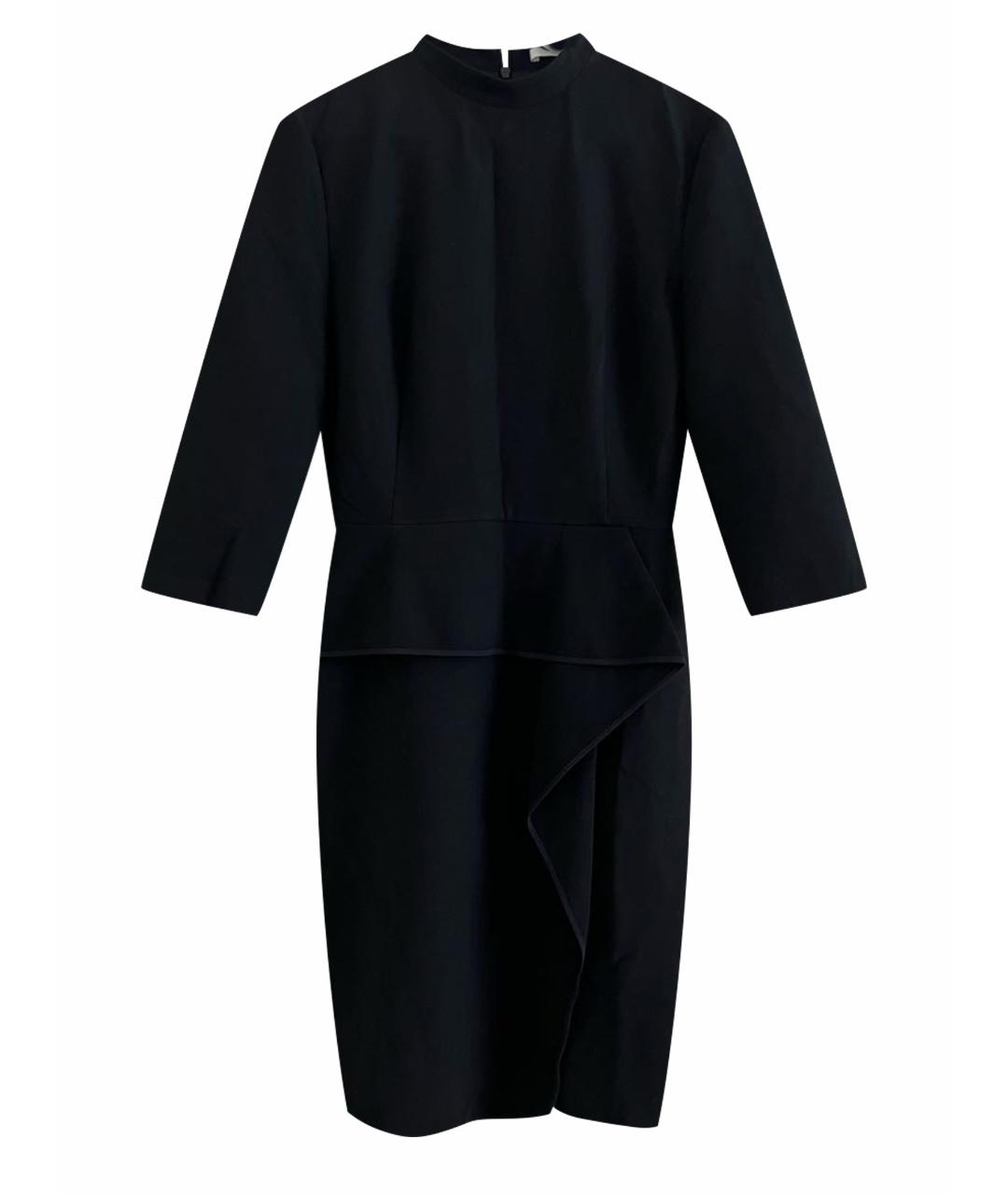 HUGO BOSS Черное полиэстеровое повседневное платье, фото 1