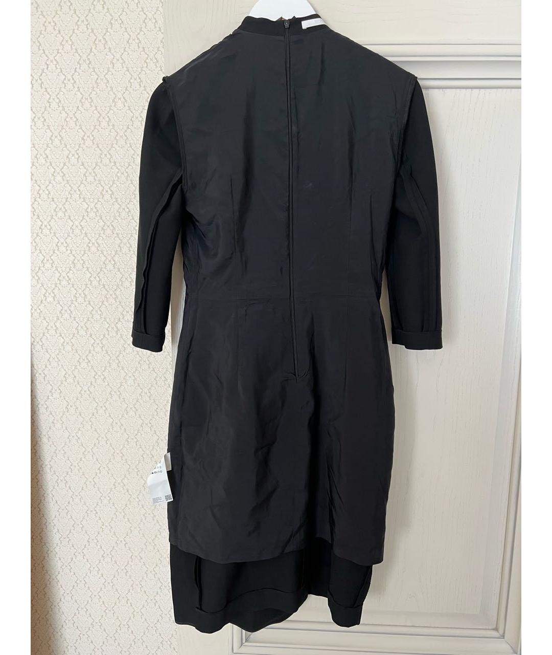 HUGO BOSS Черное полиэстеровое повседневное платье, фото 3
