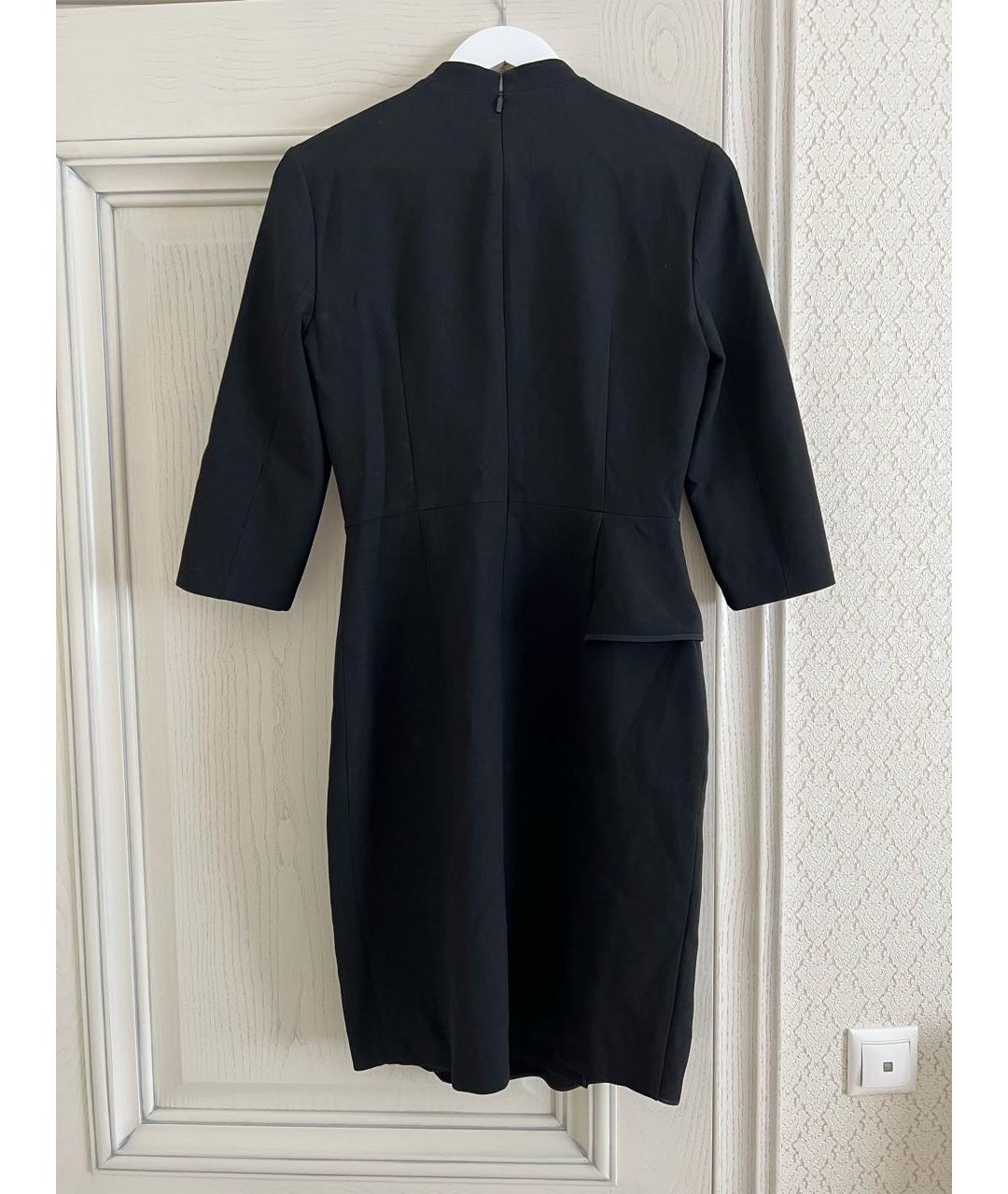 HUGO BOSS Черное полиэстеровое повседневное платье, фото 2