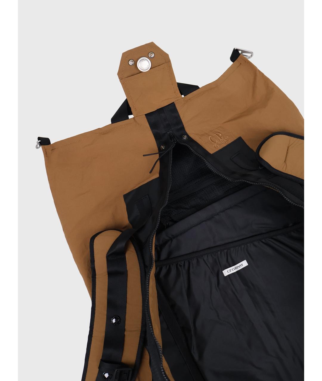 CP COMPANY Коричневый синтетический рюкзак, фото 3