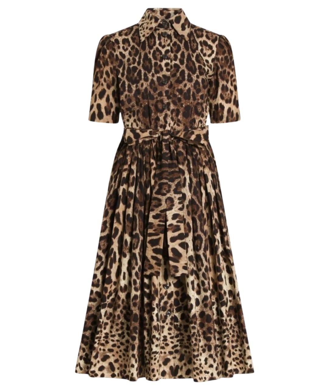 DOLCE&GABBANA Мульти хлопковое повседневное платье, фото 1