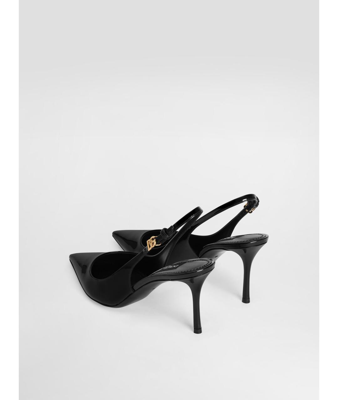 DOLCE&GABBANA Черные туфли из лакированной кожи, фото 3