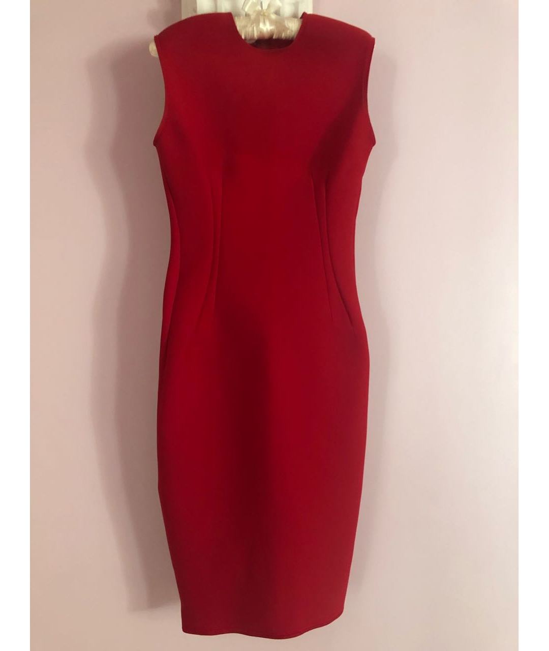 LANVIN Красное коктейльное платье, фото 4