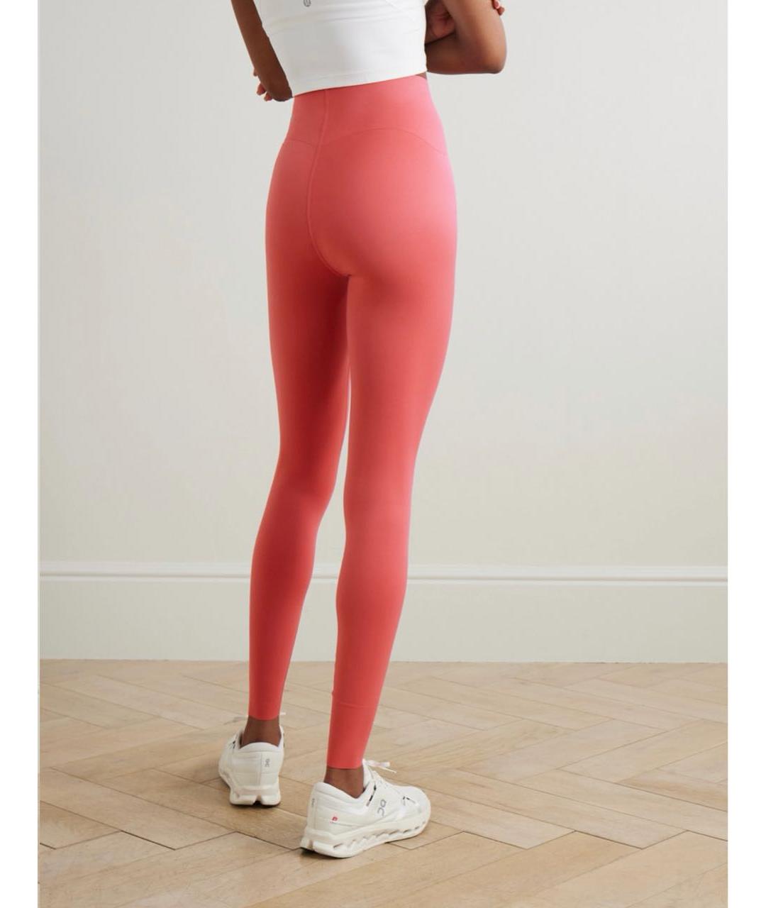 Lululemon Коралловые полиэстеровые спортивные брюки и шорты, фото 4