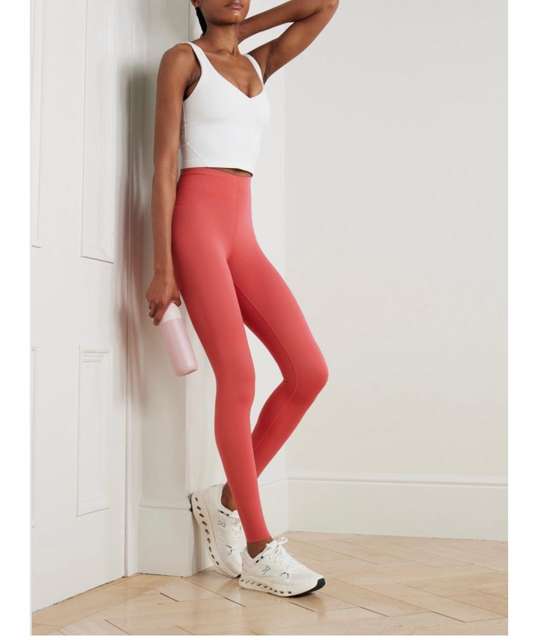 Lululemon Коралловые полиэстеровые спортивные брюки и шорты, фото 2