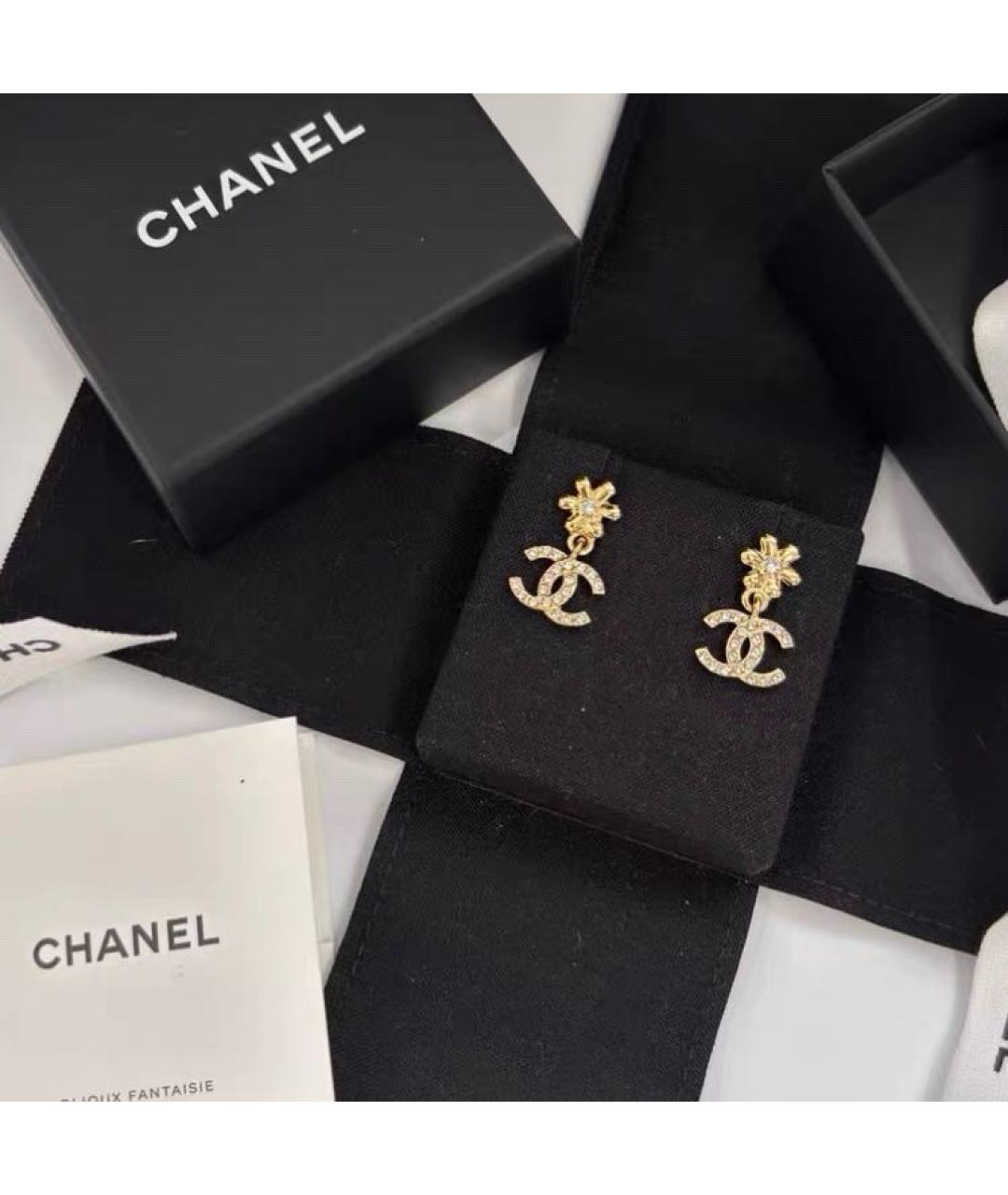 CHANEL Золотые серьги, фото 7