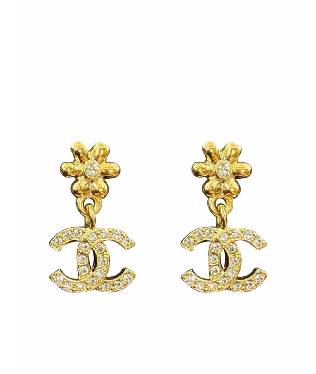 CHANEL Золотые серьги, фото 1
