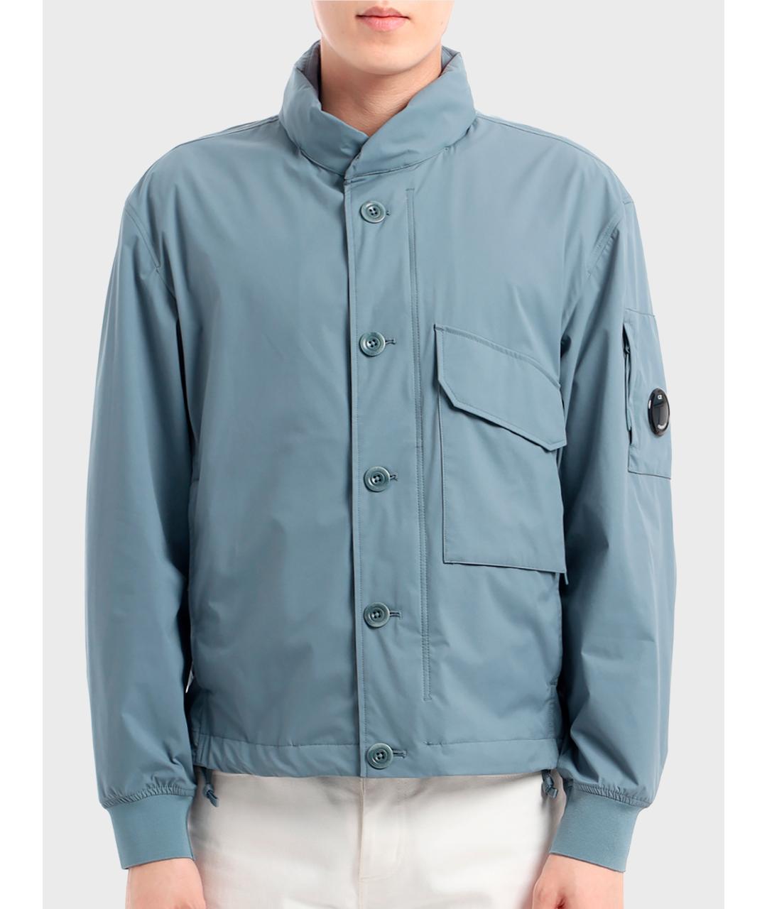 CP COMPANY Голубая полиэстеровая куртка, фото 3
