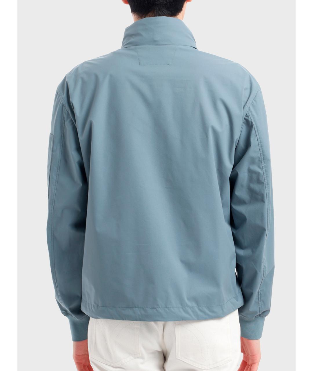 CP COMPANY Голубая полиэстеровая куртка, фото 4
