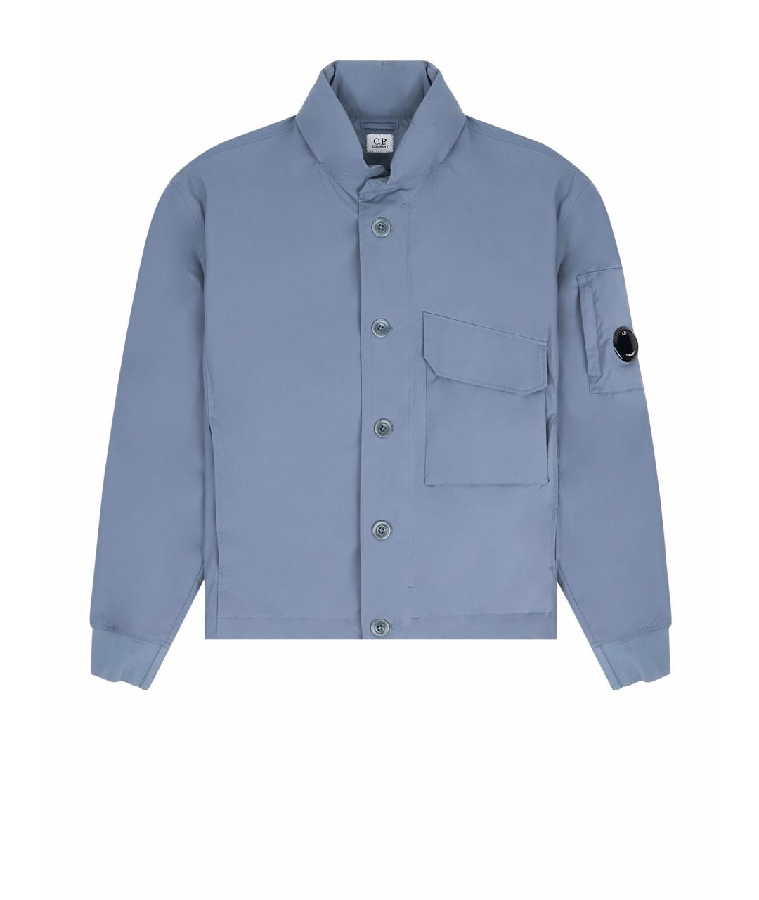 CP COMPANY Голубая полиэстеровая куртка, фото 1