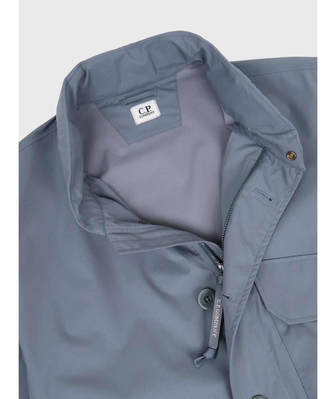 CP COMPANY Голубая полиэстеровая куртка, фото 2