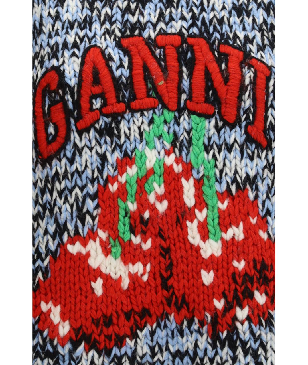 GANNI Мульти шерстяная жилетка, фото 3