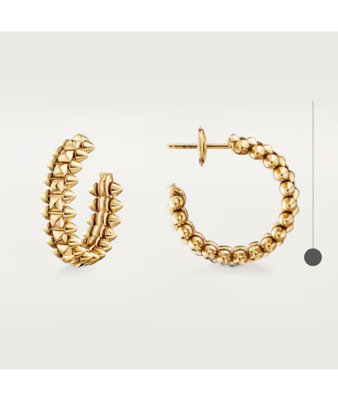 CARTIER Золотые серьги из желтого золота, фото 6