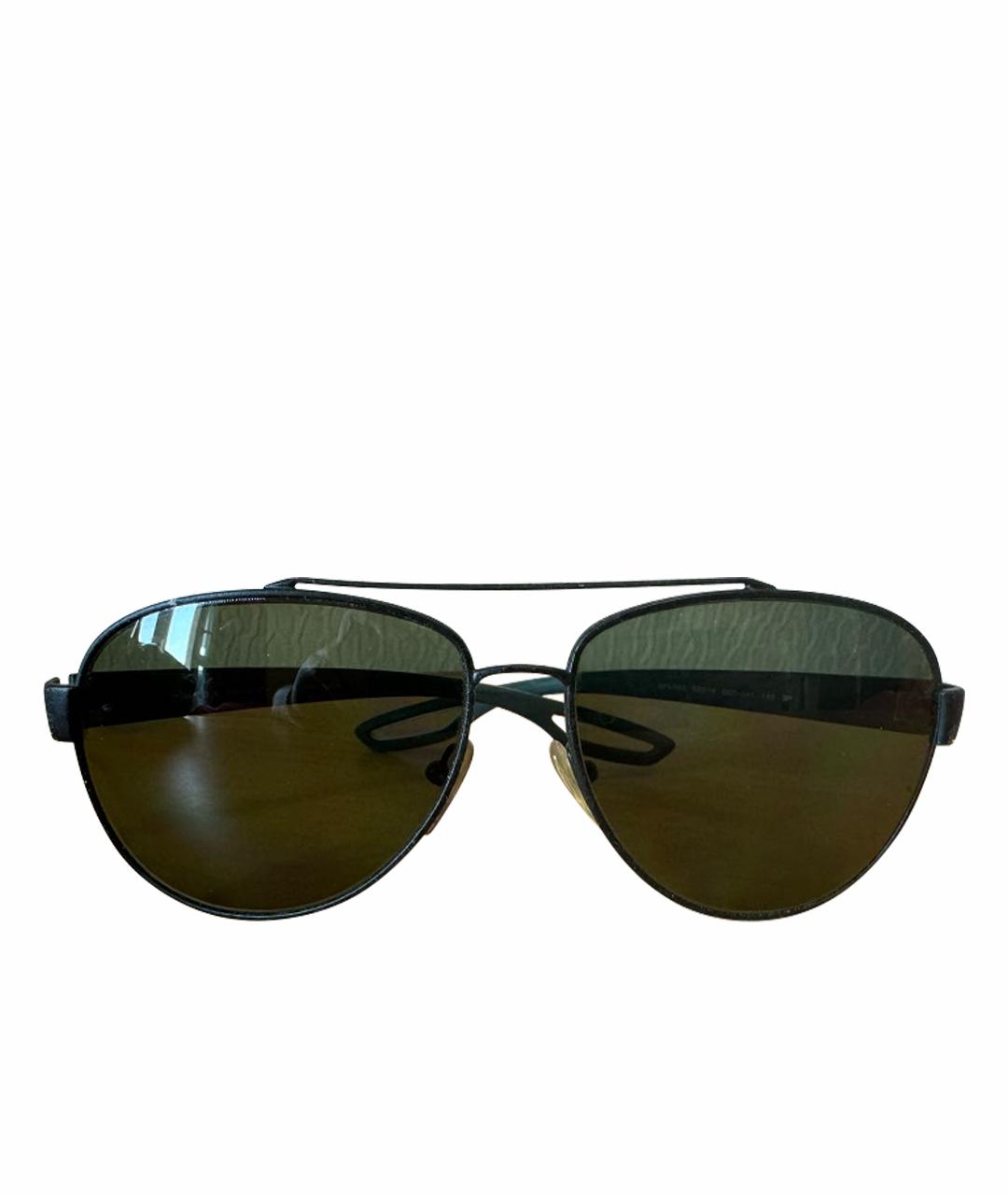 PRADA Черные металлические солнцезащитные очки, фото 1
