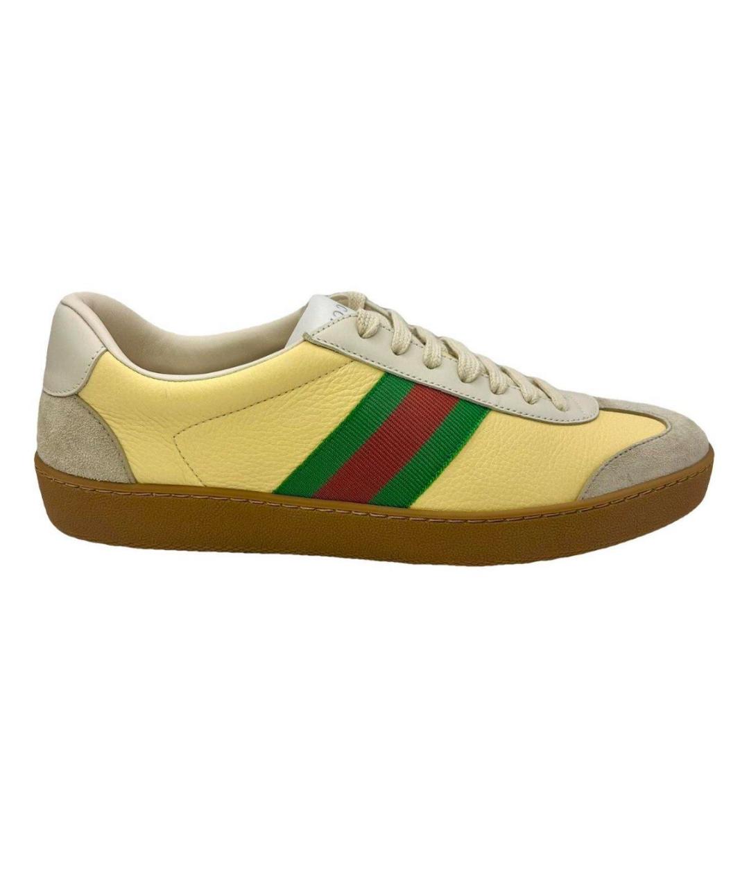 GUCCI Мульти кожаные кеды, фото 9